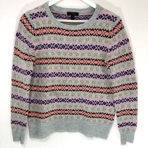 J Crew Lambswool Crew Neck Sweater